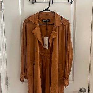 Kendall + Kylie suede peacoat